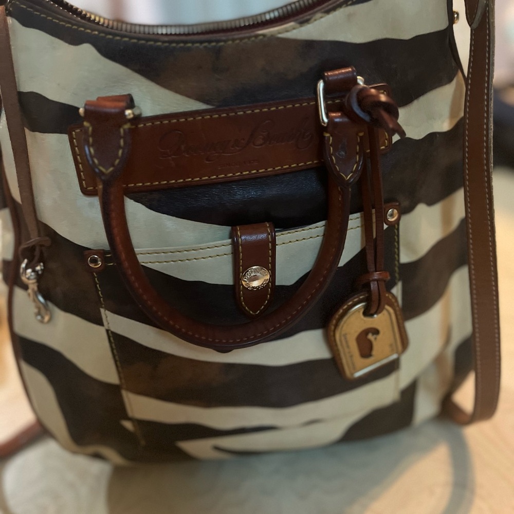 Dooney & Bourke Zebra Stripe Crossbody Bag